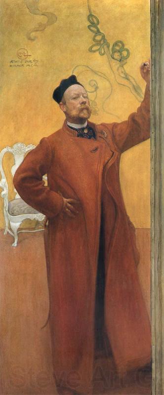 Carl Larsson In front of the mirror Spain oil painting art